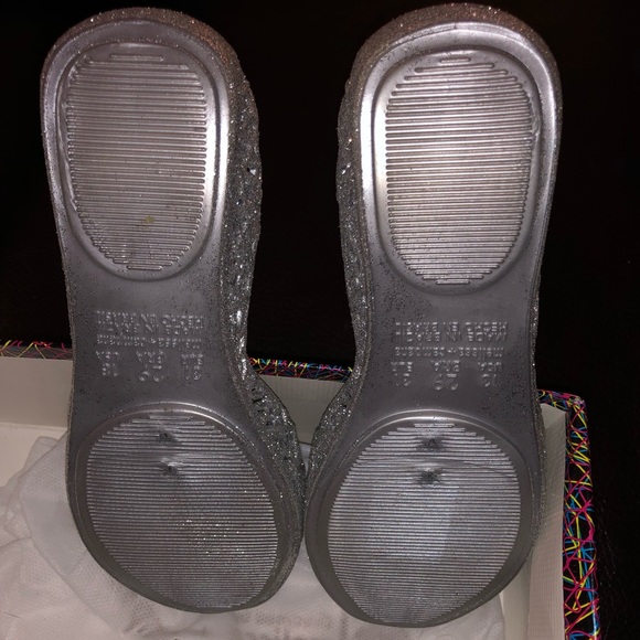 BRAND NEW MINI MELISSA SILVER GLITTER - Picture 5 of 5
